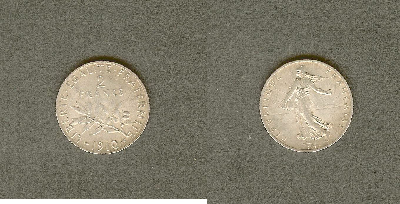 2 francs Semeuse 1910 SPL-